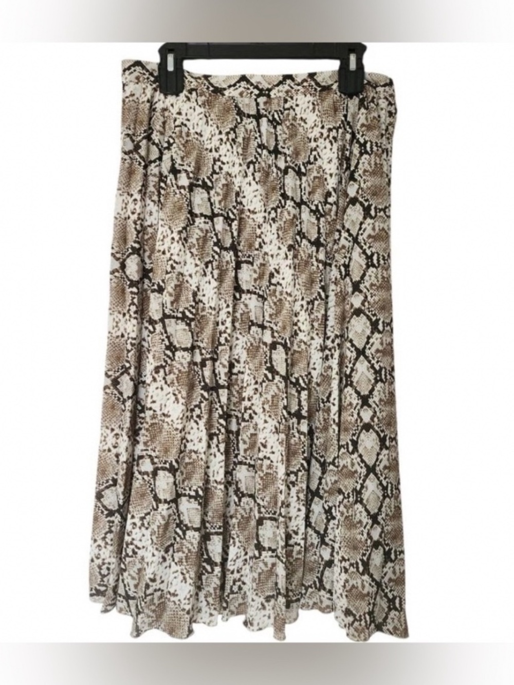 Banana Republic Pleated Midi Skirt. Animal Print.